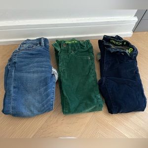 Crew cuts lined jeans, lined and unlined corduroy pants size 6 amazing condition